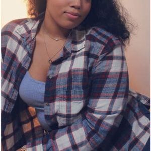 American Eagle Boyfriend Fit Plaid Flannel